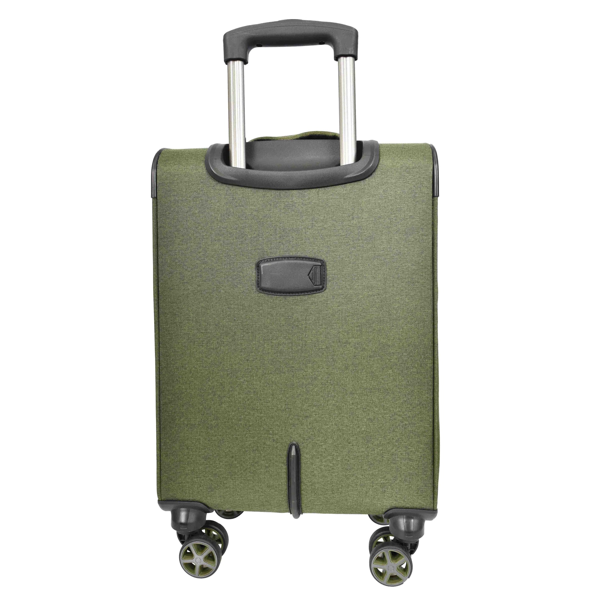 Soft Lightweight Expandable Luggage Set Wheeled HLG30533 Khaki Green 15