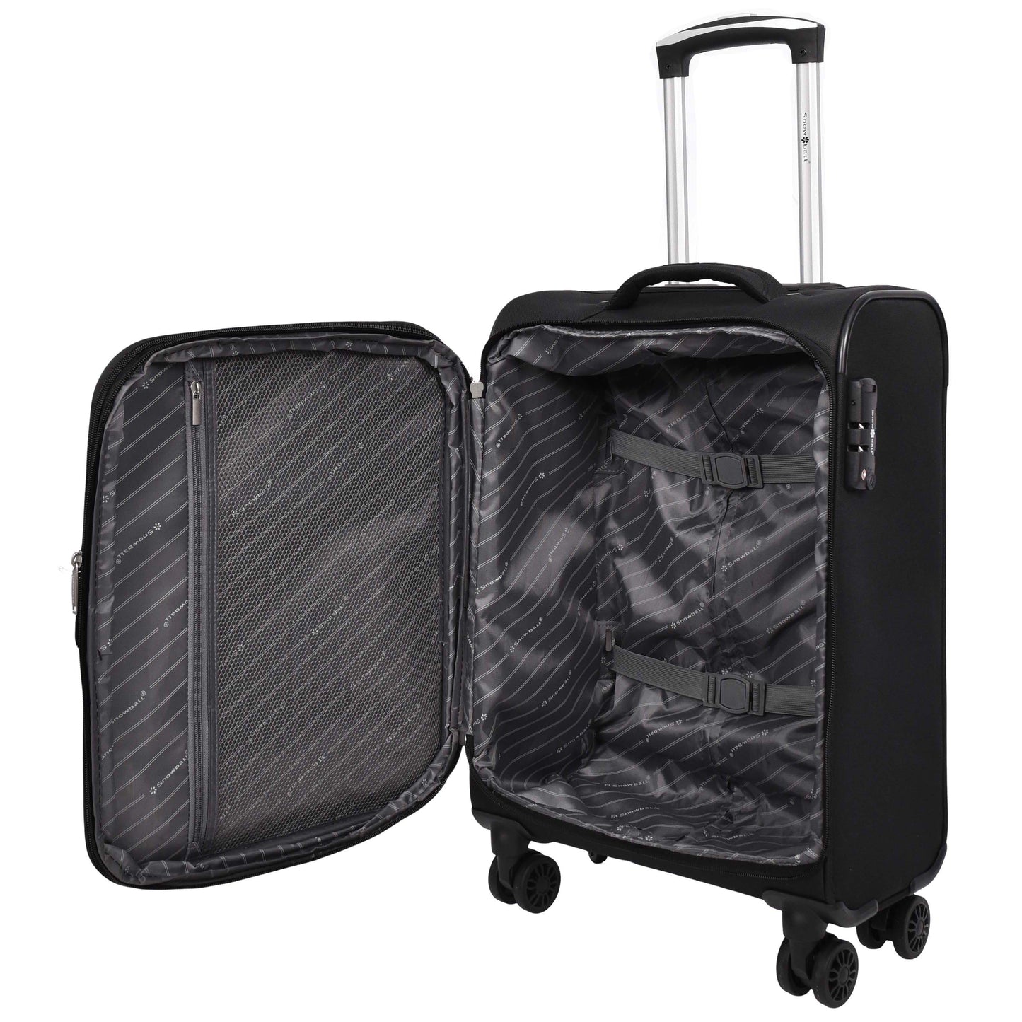 Expandable Suitcase 8 Wheels Soft Luggage TSA Lock Travel Bags Bellville