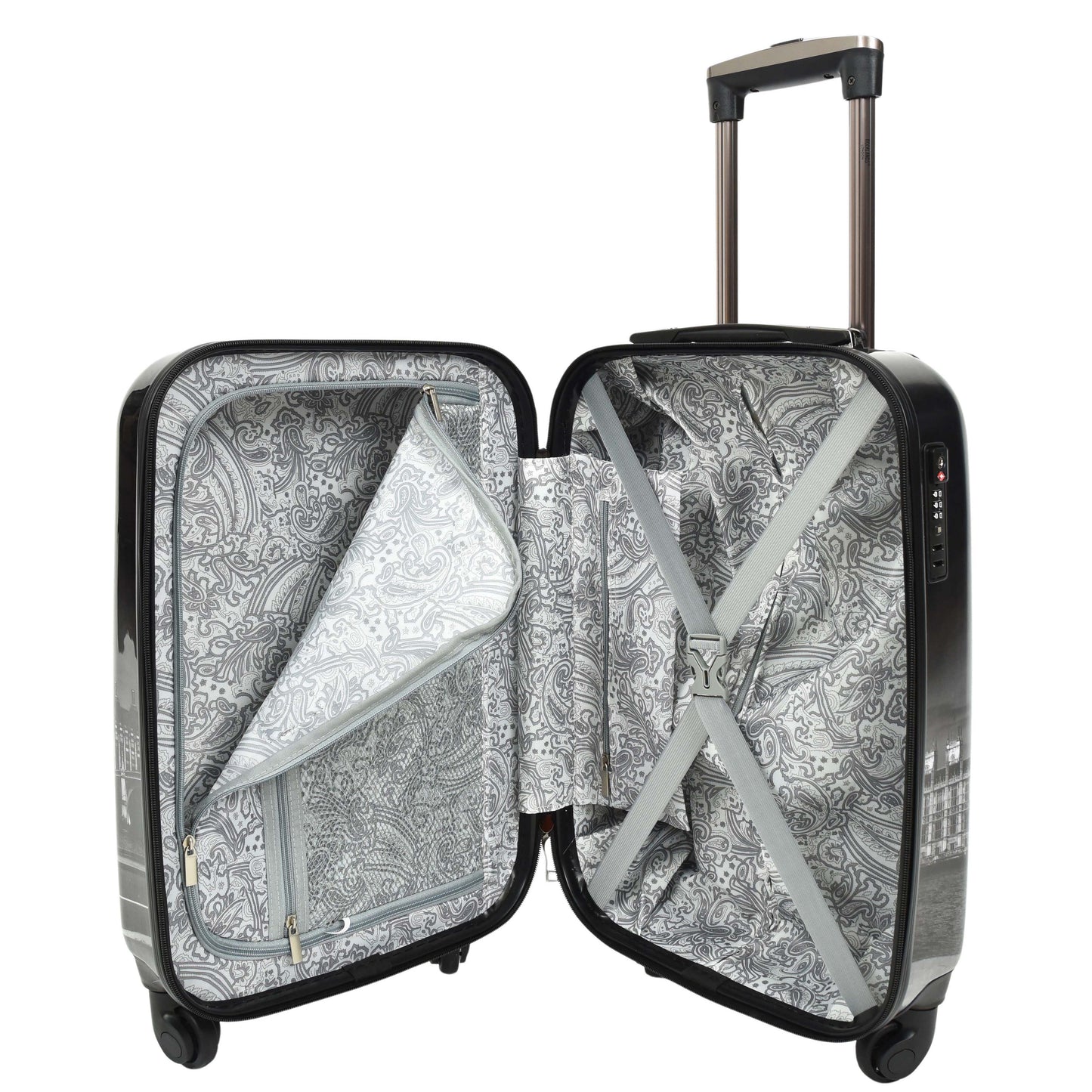 London Print Hard Shell Suitcase