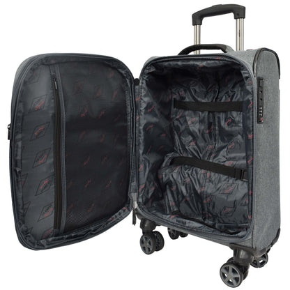 Soft Lightweight Expandable Luggage Set Wheeled HLG30533 Grey 17
