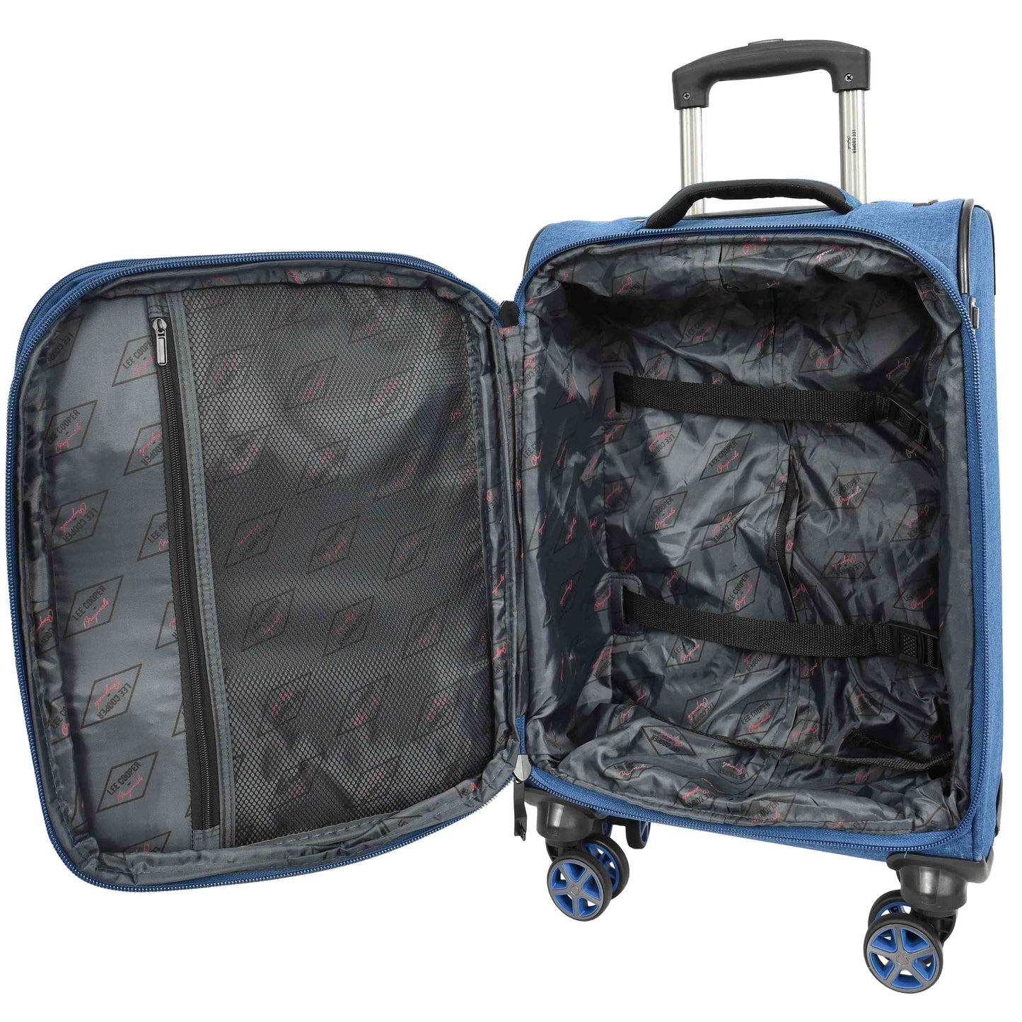 Soft Lightweight Expandable Luggage Set Wheeled HLG30533 Navy 16