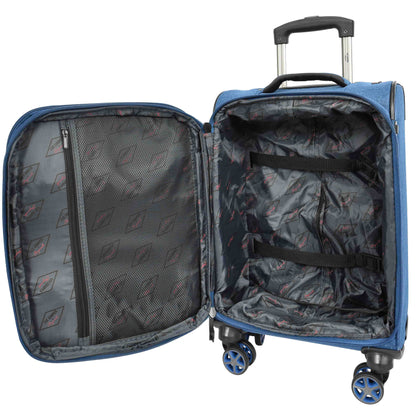 Soft Lightweight Expandable Luggage Set Wheeled HLG30533 Navy 16