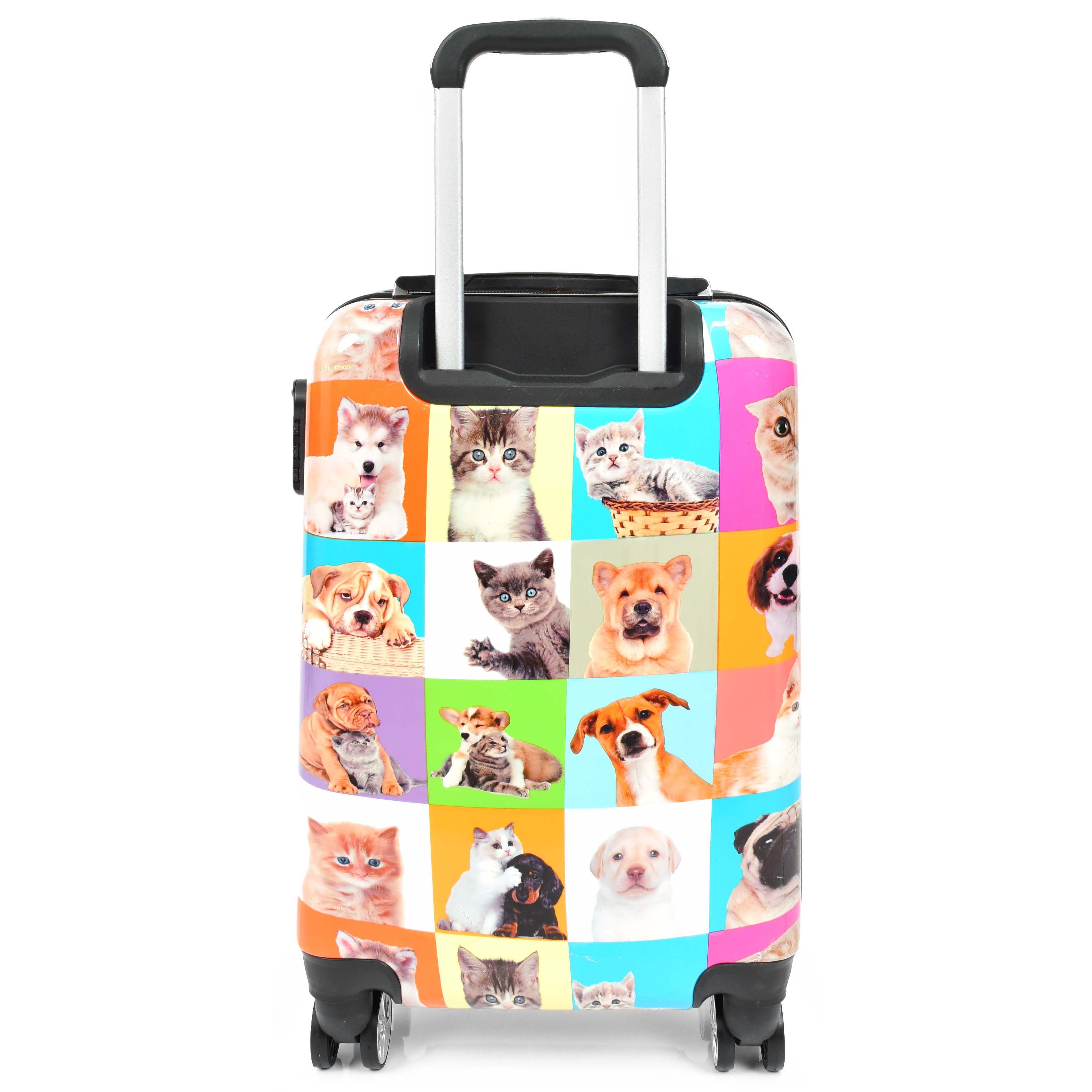 Patterned hardside luggage on sale